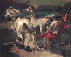 Premonition by Christian Hook - Limited Edition Stretch Canvas sized 34x27 inches. Available from Whitewall Galleries